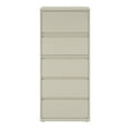 thumbnail image 2 of Hirsh 30 inch Wide 5 Drawer Metal Lateral File Cabinet for Home and Office, Holds Letter, Legal and A4 Hanging Folders, Putty, 2 of 10