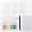 Square White, variant on Round Morandi 800 Count Transparent Round Sticky Notes with Marker Pen