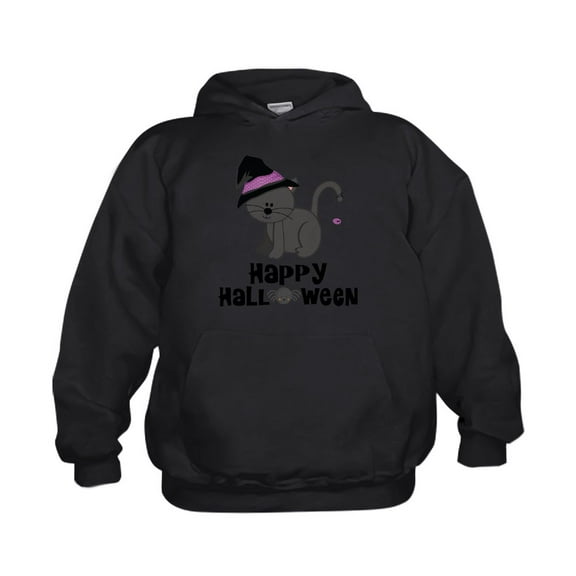 CafePress - Happy Halloween Cat - Kids Hooded Sweatshirt, Classic Hoodie