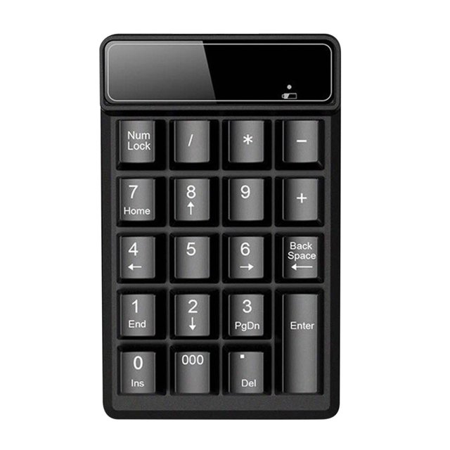 Tableta con Teclado Bluetooth 4.0 Teclado Numérico, Teclado Numérico, 19 Teclas Portátiles Portátiles Pad Número para Computadora Portátil