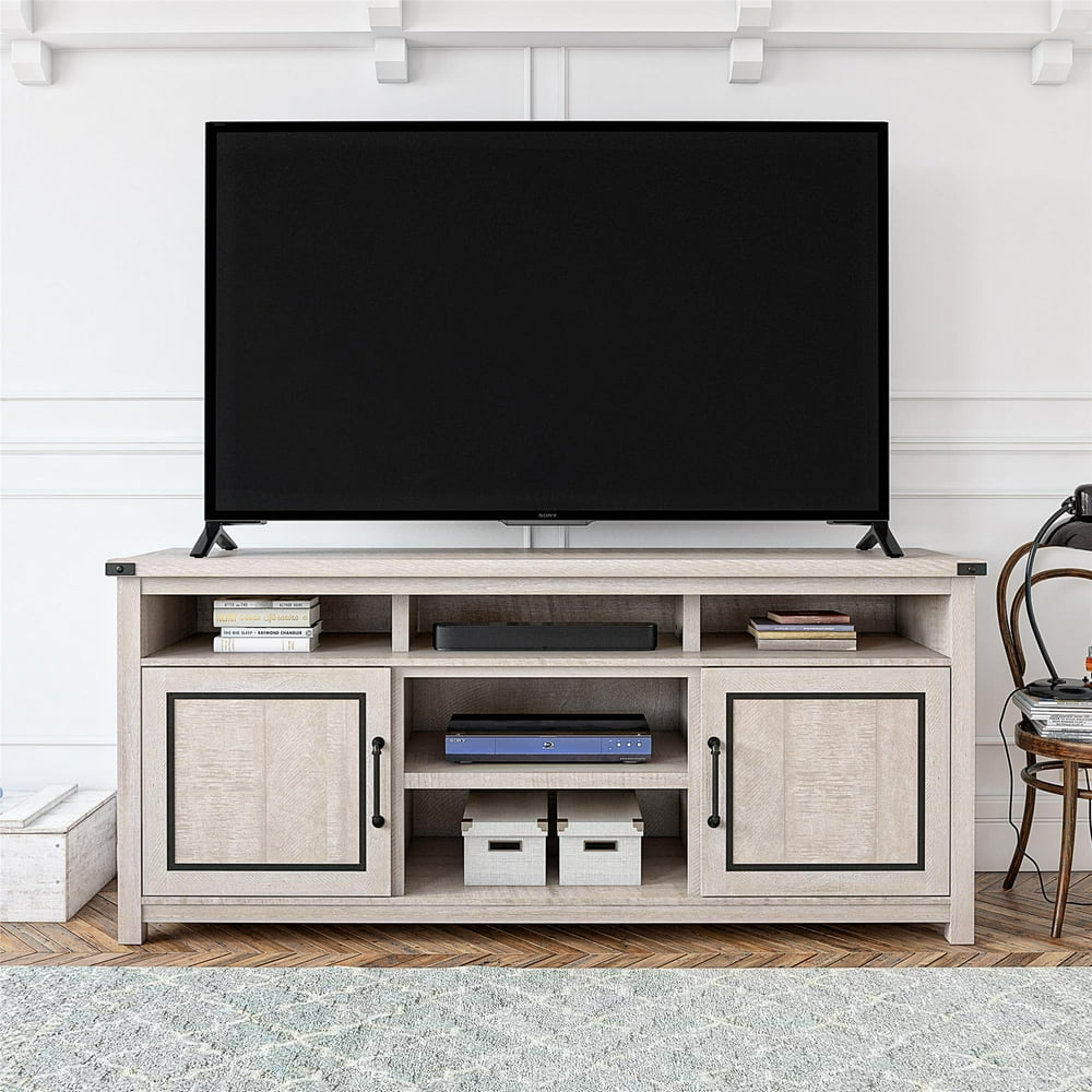 Ameriwood Home Avanta Tv Stand For Tvs Up To 70 Rustic White