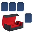 thumbnail image 2 of CAJA DE CARAL CAJA COMEDIBLE Magnética Duración con 4 divisores de cartas Negro Rojo Azul Oscuro, 2 of 8