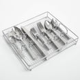 thumbnail image 1 of Gibson Home Prato 65 Piece Flatware Set W/Wire Caddy - Service for 12 plus 4 Piece Hostess Set - Tumble Finish, 1 of 6