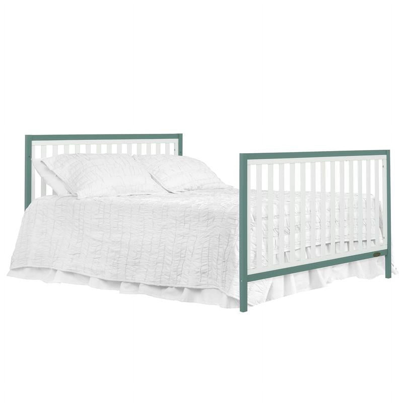 Dream On Me Arlo 5-In-1 Convertible Crib, Jungle Green