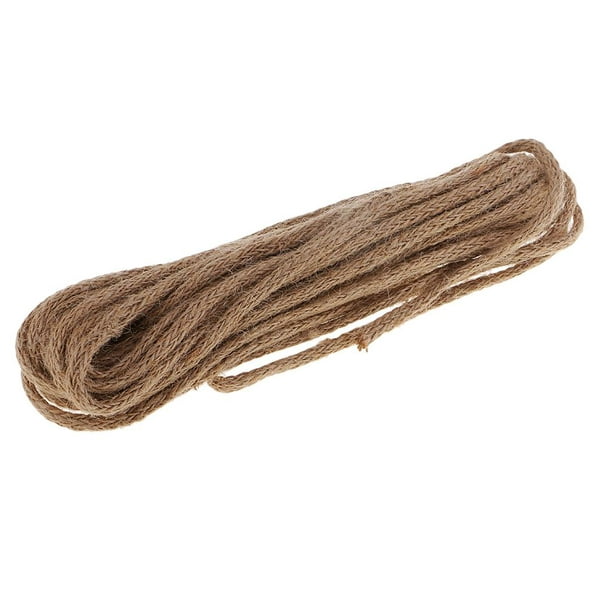 10 Meters 6mm Thick Natural Arts Crafts Jute Rope Durable Packing String  for Gardening Applications Rustic Wedding ration Home Ornaments 