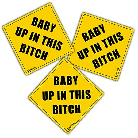 - Zento Deals 3 Pack of REFLECTIVE Glossy Bumper Stickers