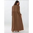thumbnail image 5 of Maxi Dress with A-Form Fit and Crew Neck, 5 of 5