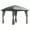 Dark Grey, variant on Outsunny 10 x 10ft Hardtop Gazebo with UV60+ Polycarbonate Roof & Curtains