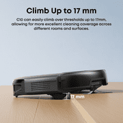 eufy C10 Robot Vacuum Self Emptying, 8 Weeks Hands Free, Advanced Smart Mapping with LiDAR Navigation, Edge Expansion Brush for Pet Hair, Carpet Detection