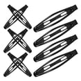 thumbnail image 4 of 10pcs pinzas para el cabello negras niños lindo diseño pasadores niñas broches de metal broche de presión, 4 of 6