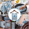 thumbnail image 3 of Blue Ombre Gnomes Christmas Kitchen Towels Set of 3, Water Absorbent Dish Towel, Xmas Balls Tree Snowflake Retro Decorative Hand Towels - Quick Drying Cloth for Cooking Baking, 18x28 Inch, 3 of 8