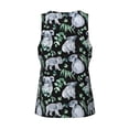 thumbnail image 5 of Fotbe Cartoon Koala Bear Pattern Men's Quick Dry Workout Tank Top Gym Muscle Tee Fitness Bodybuilding Sleeveless T Shirt Breathable Workout Shirt-, 5 of 9