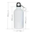 thumbnail image 2 of Techtongda 1pc 600ml Blank Coated Sublimation Aluminium Water Bottle-white for Sublimation Heat Press Transfer, 2 of 9