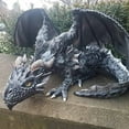 thumbnail image 6 of Yucurem Dragon Statue Garden Reison Dragon Sculpture Vintage Flying Combat Dragon (A), 6 of 8