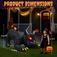 thumbnail image 5 of UBesGoo 6.5'  Halloween Black Cat Inflatable Moving Head, Halloween Decorations Blow Up Yard Decor Built-in LEDs for Holiday Party, 5 of 8