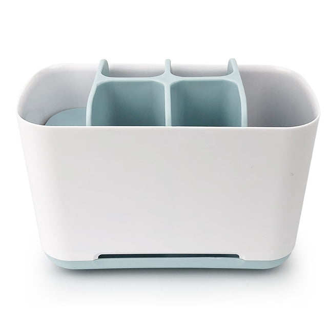 Caja de almacenamiento organizadora de mesa para limpiador de pasta de dientes, estante de almacenamiento para mostrador de artículos de tocador