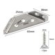 thumbnail image 3 of 100 Piezas Universal Conector de Esquina de Muebles Esquina de Acero Inoxidable Esquina Brace con Tornillos Soportes de Estante de Ángulo de Servicio Pesado, 3 of 6
