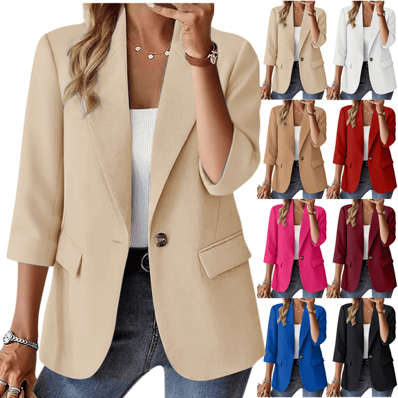 longantii Blazers for Women Business Casual, Oversized Dressy Work Office Blazers Lightweight Suit Jackets Fall Outfits 2026