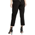 thumbnail image 2 of Rachel Roy Womens Tapered Soft Casual Cropped Pants, Black, Medium, 2 of 3