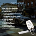 thumbnail image 2 of Key Fob Cover Compatible with Toyota Camry RAV4 Corolla Highlander Avalon Prius C-HR 86/GT86 2018-2025 Keychain Case Holder Protector,White, 2 of 7