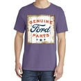 thumbnail image 2 of Wild Bobby, Ford Motors | Genuine Parts Sign, Cars and Trucks, Garment-Dyed Washed Look Short Sleeve Tees, Purple, Small, 2 of 3