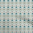 thumbnail image 1 of oneOone Silk Tabby White Fabric Asian Kilim Dress Material Fabric Print Fabric By The Yard 42 Inch Wide, 1 of 5