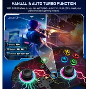 Switch Pro Controller for Switch 2/Lite/OLED /PC/IOS/Android,Beboncool Wireless Gaming Controller with Hall Effect Joystick/2Pack