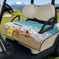 thumbnail image 3 of Pzuqiu Starfish Beach Golf Cart Seat Cover 4 Pockets Golf Cart Seat Covers, 4 Front Pockets, Suitable for Outdoor, Fit for Yamaha Club Car, 3 of 9