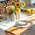 thumbnail image 4 of Spring Floral Round 13 Inch Placemats Set of 8, Yellow Pink Flowers Farmhouse Botanical HeatResistant Non Slip Place Mats for Dining Table, Wipeable Braided Kitchen Table Mats for Housewarming, 4 of 9