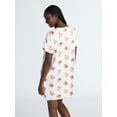 thumbnail image 4 of Joyspun Women's Dreamy Soft Collection Sleepshirt with Short Sleeves, Sizes S/M-2X/3X, 4 of 5