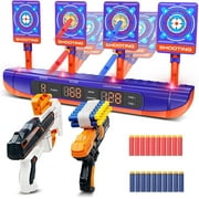Hot Bee Electronic Shooting Target with 2 Foam Dart Blasters Outdoor Toys for Boys Kids 5 6 7 