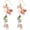 style4, variant on Pink Flower Dangle Earrings for Women Cute Asymmetry Flower Earrings Fairy Statement Summer Refreshing Seaside Idyllic Holiday Earrings