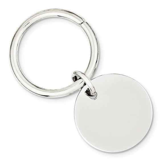 Sterling Silver Rhodium Plated Key Chain