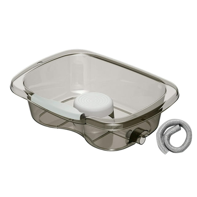 Lavabo para lavar el cabello con de drenaje eficiente gris