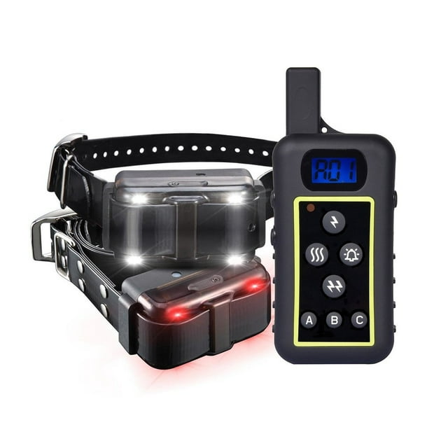 GROOVYPETS 2400 Yard 2-Dog Ultra Range Remote Training Shock Collar NO BARK Trainer,Rechargeable and Waterproof