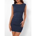 thumbnail image 2 of Vestido Trendy Queen 2025 para mujer, cóctel, fiesta de verano, azul marino, XS, 2 of 4