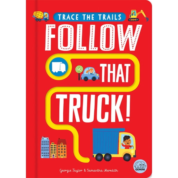 Trace the Trails Follow That Truck!, (Board Book)