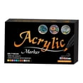 thumbnail image 2 of Acrylic Paint Markers Set Assorted Colors Waterproof for Painting Mug Canvas 60 Colors, 2 of 8