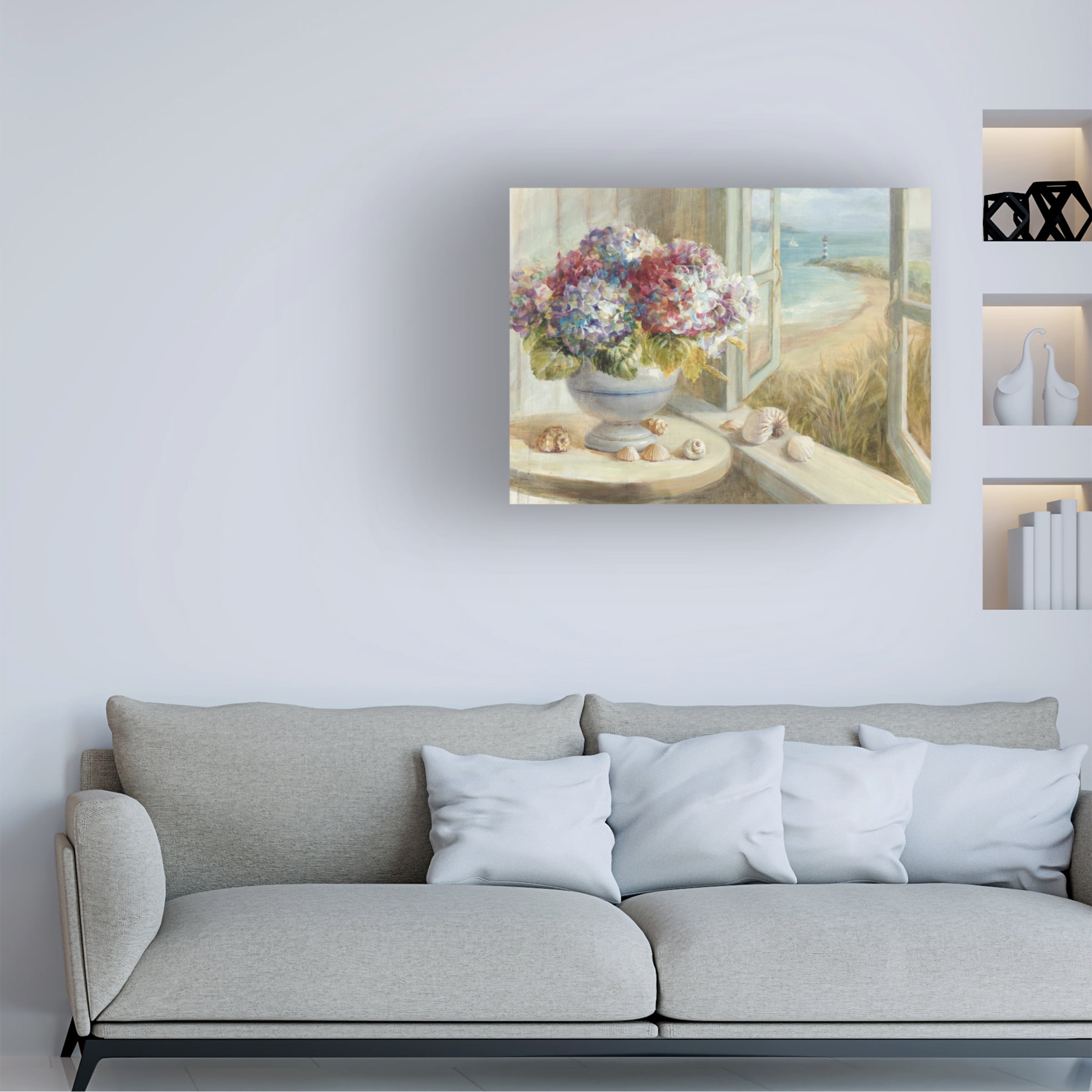 Danhui Nai 'Coastal Hydrangea' Canvas Art