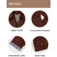 thumbnail image 5 of QQZ Relaxed Cropped Double Breasted Trench Jacket Women, Lightweight Cardigans For Women Trendy, Fall Travel Business Casual Commute Street Daily Outfits, 5 of 9