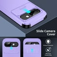 thumbnail image 3 of Dteck Case for Google Pixel 9A ,Shockproof TPU+PC Slide Camera Cover Protection Case Slim Back Cover for Google Pixel 9A ,Purple, 3 of 6