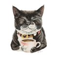 thumbnail image 3 of Póster de oso, camello, bisonte, zorro, mapache, animal que sostiene una taza de café, pintura en lienzo, arte de pared moderno, imagen para decoración del hogar y la cocina, 3 of 5