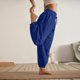 thumbnail image 4 of Gibobby Pantalones mujer moda Pantalones de chándal de talle para mujer, pantalones de entrenamiento, pantalones de yoga informales y fluidos con bolsillos(Azul,XG), 4 of 5