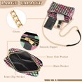 thumbnail image 3 of FORMRS Women Crossbody Purse with Chain Strap Vegan Leather Shoulder Handbag, Colorful Block Pattern, 3 of 7