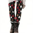 thumbnail image 4 of Zedker Women's Christmas Printing Casual Yoga Pants Tight Leggings Trousers with Pockets, 4 of 5
