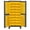 Yellow, variant on Durham 3702-132-5295 14 Gauge Flush Door Style Lockable Cabinet with 132 Blue Hook on Bins, Gray - 36 in.