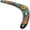 Black, variant on Soft Traditional Boomerang - Easy to Throw EVA Foam That Floats - Black Tribal Youth Boomerang - Outdoor Beach Pool and Backyard Gift - Refresh Sports
