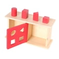 thumbnail image 3 of Objeto Caja Permanente Forma Caja de Coincidencia Pensamiento Lógico Educativo Montessori Tapa deslizante roja, 3 of 9