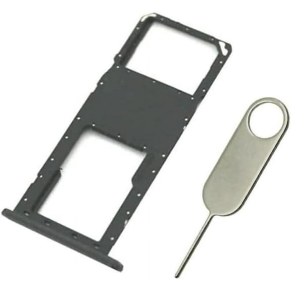 Replacement Sim Card Tray SD Card Holder for Samsung Galaxy A03s SM-A037U A037U1 S134DL - Single Sim USA Version (Black)