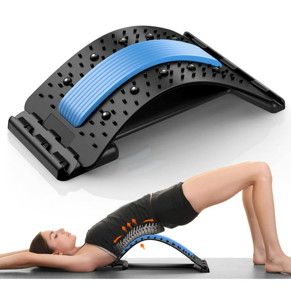 Back Stretcher for Back Pain Relief, Multi-Level Back Cracker Board, Lower and Upper Back Support for Herniated Disc
